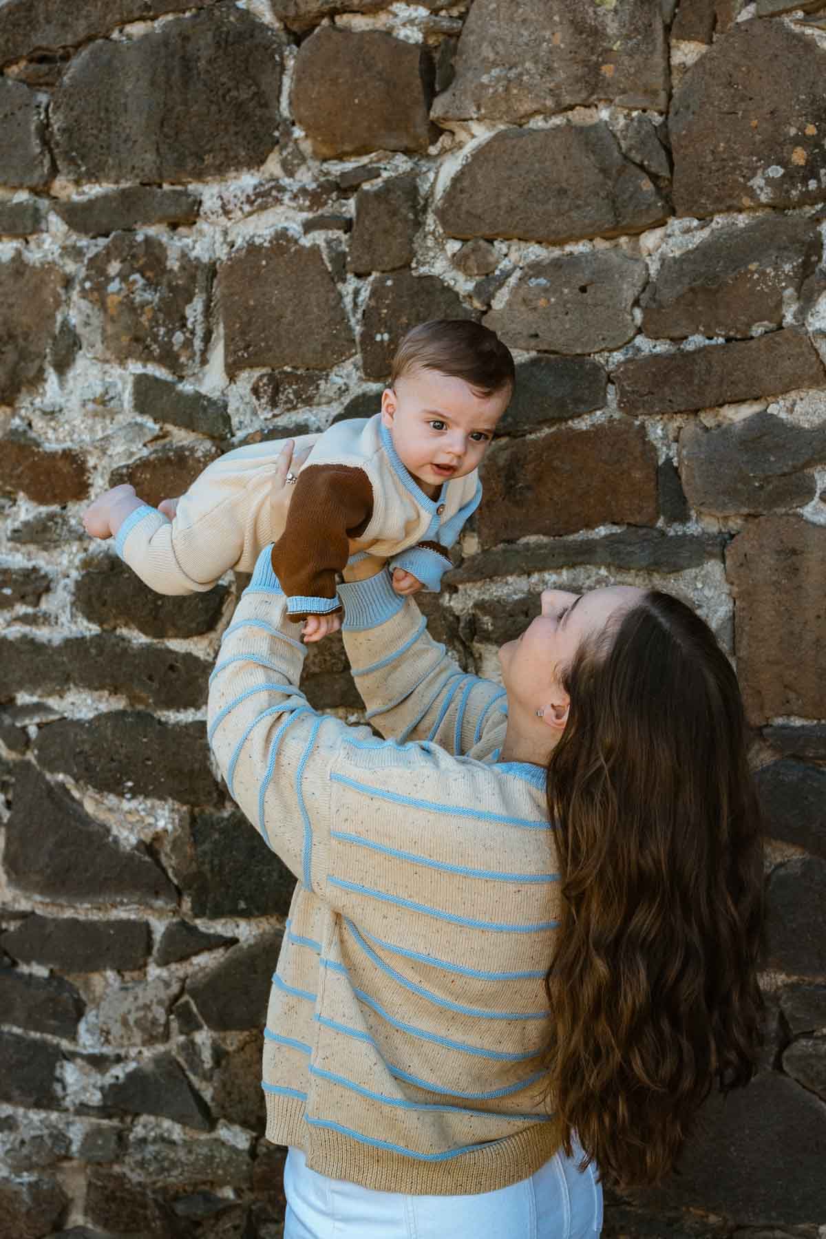 Cotton Knit  Romper | Earth Mix