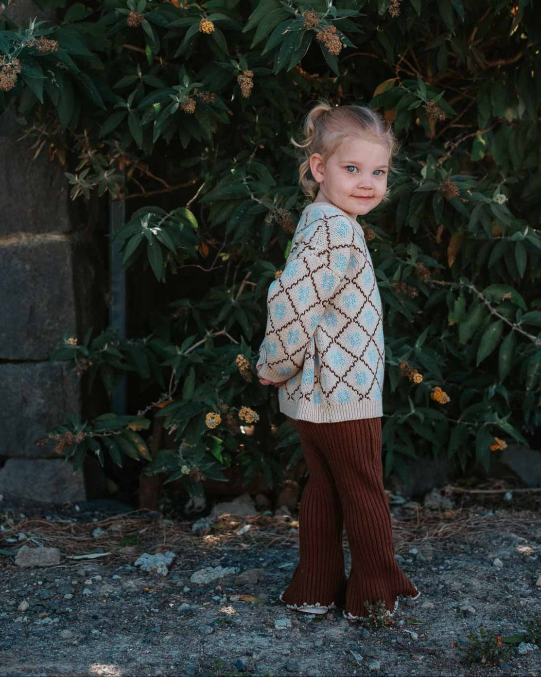 Cotton Knit Jumper | Bluebell