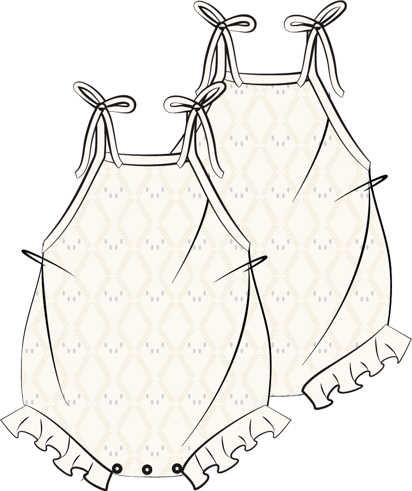 Mila Pointelle Tie Romper | Snow